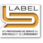 LR événement - Logo label des prestataires de service du spectacle et de l'événementiel